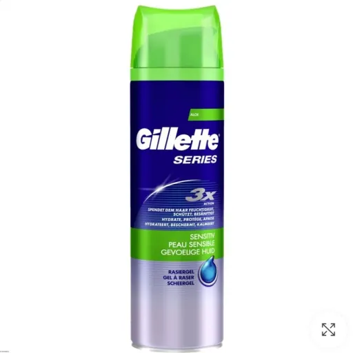 ژل اصلاح ژیلت مدل سیریس 3x حجم 200 میل