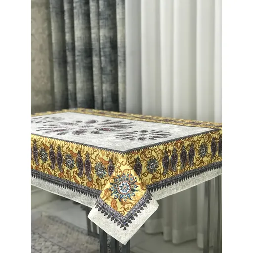 ترمه سه گل 12 نفره طلایی
