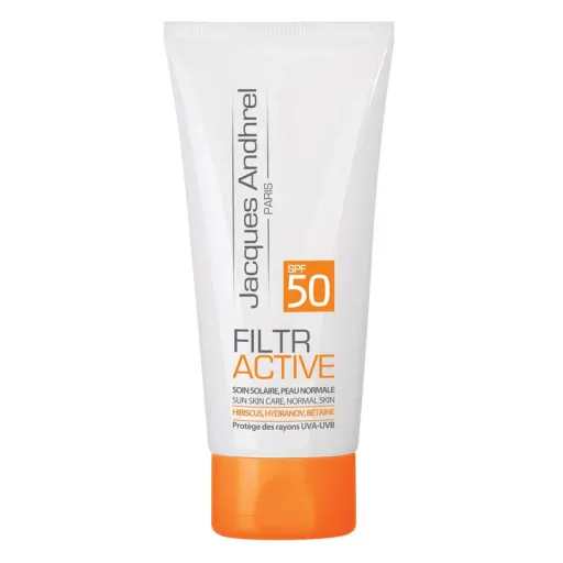 کرم ضد آفتاب بدون رنگ ژاک آندرل پاریس SPF 50 مناسب پوست خشک و معمولی حجم 50ML