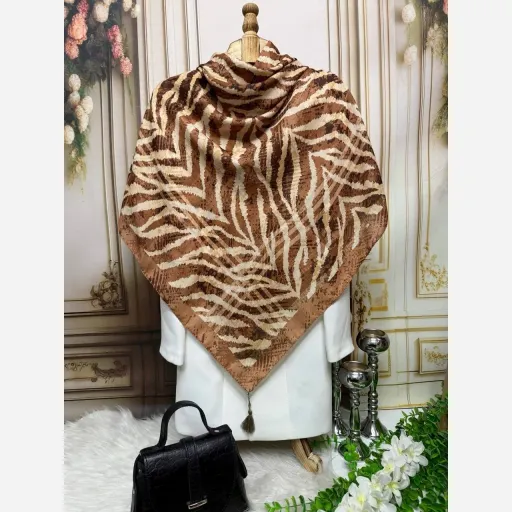 روسری نخ کاستوم زبرا هشتینه