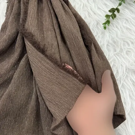 شال لمه دور ریش نخی ابعاد 75 در 195 سانتیمتر گزینه ها مشکی