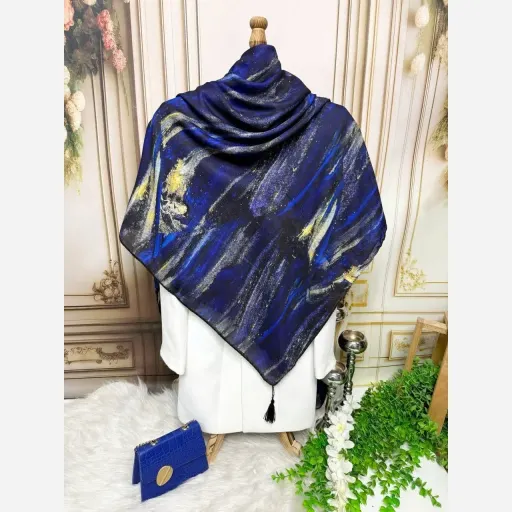 روسری نخ کاستوم اقیانوس رنگینه
