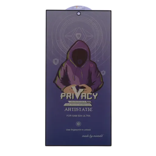 گلس محافظ صفحه نمایش شیشه ای پرایوسی آنتی استاتیک میتوبل اورجینال سامسونگ مدل Samsung Galaxy S24 Ultra