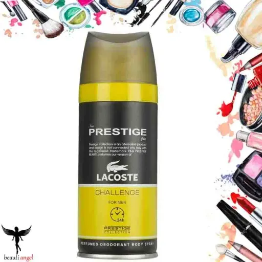 اسپری خوشبو کننده بدن مردانه پرستیژ مدل Lacoste Challenge حجم ۱۵۰ میلی لیتر