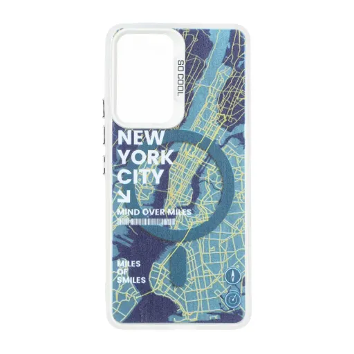 قاب مگ سیف SO COOL طرح New York سامسونگ مدل Samsung Galaxy A53