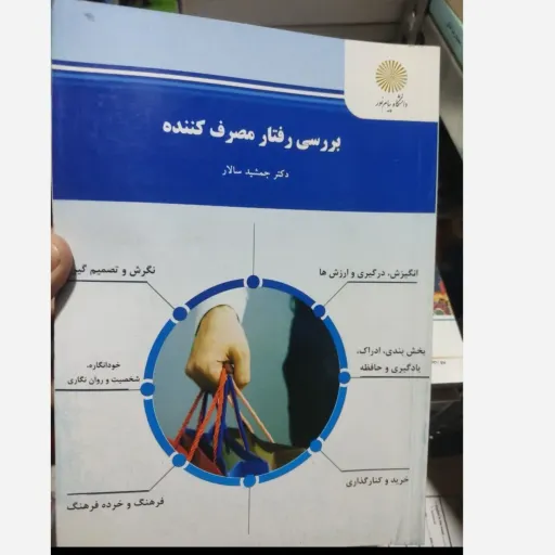 کتاب بررسی رفتار مصرف کننده  اثر دکتر جمشید سالار  انتشارات پیام نور  رشته مدیریت بازرگانی