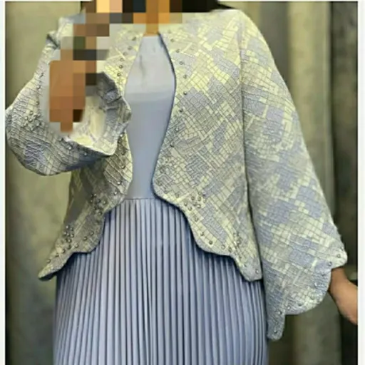 کت و سارافون زنانه جنس کت ژاکارد و سارافون پلیسه سایزبندی 1و2 مناسب تا 46 رنگبندی مشکی و یاسی کت و سارافون مجلسی  رنگ مشکی 1