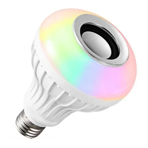 لامپ و اسپیکر هوشمند مدل MUSIC-LED رنگ چند رنگ