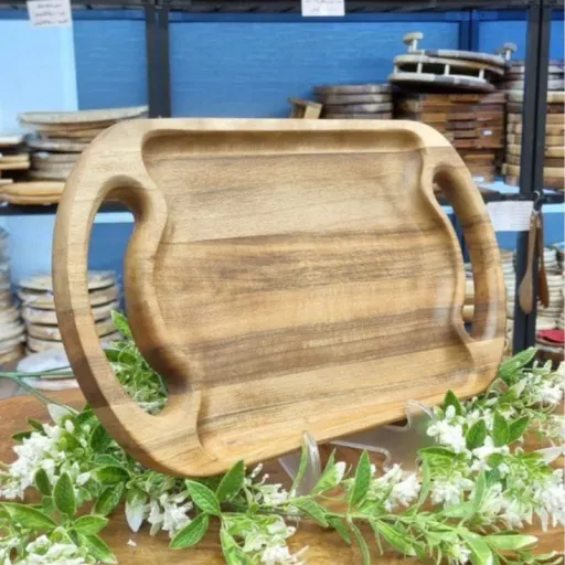 سینی چوبی مستطیل بزرگ