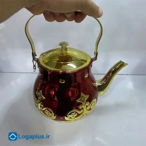 کتری تک استیل طرح آنتیک با درب زنجیردار (پسکرایه)