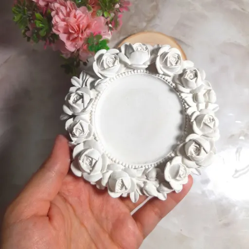 قالب سیلیکونی ظرف گل رز  مناسب برای سنگ مصنوعی و هفتسین