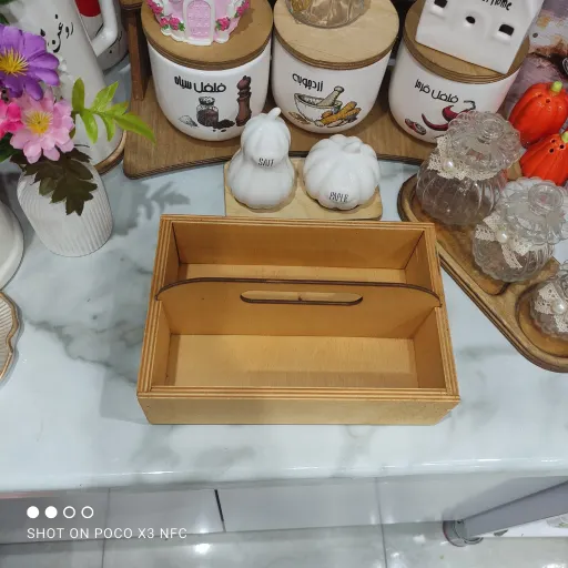 جا قاشقی دوقلو چوبی زیباوخاص