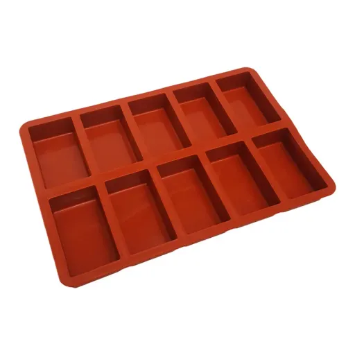 قالب دسر طرح مستطیل مدل Mhr-319 رنگ آجری