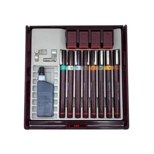 ست راپید دائمی روترینگ مجموعه 8 عددی مدل Isograph Rotring اصلی