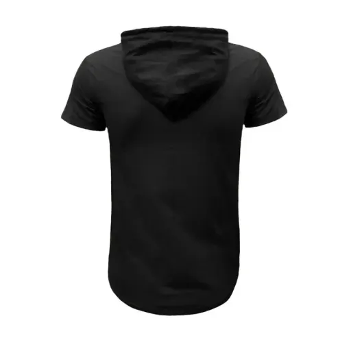 تیشرت کلاه دار مردانه مشکی، سایز بندی، مناسب چهار فصل، تن پوش شیک و اندامی رنگ مشکی xxl