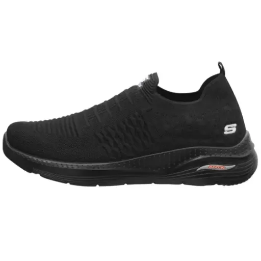 کفش پیادهروی مردانه اسکیچرز مدل Perfect رنگ مشکی بدون بند جورابی سایز 39