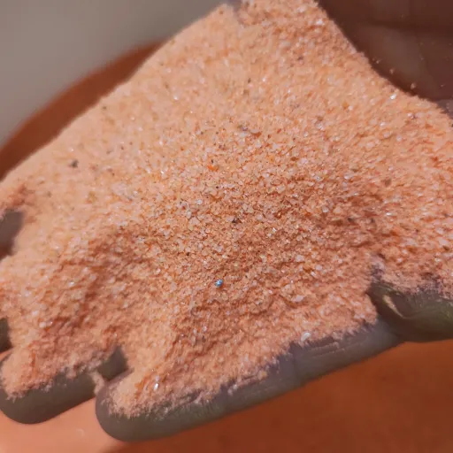 شن رنگی سیلیس شکری (نارنجی) بسته 500 گرمی