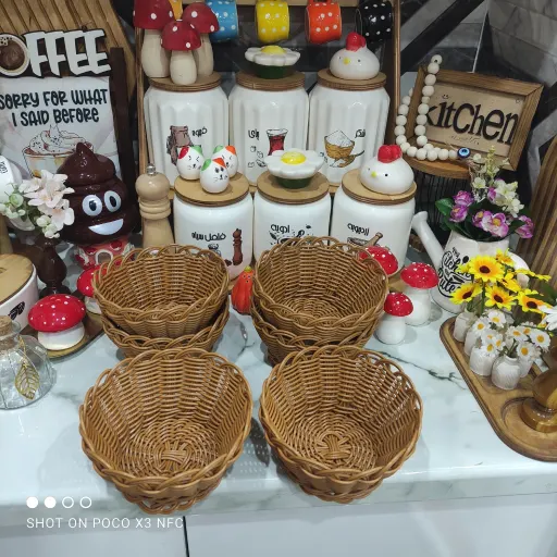 سبد سبزی حصیری کاربردی وعالیییی 