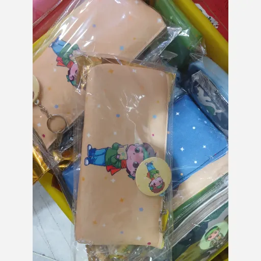 جامدادی مخمل پسرانه همراه با جاکلیدی