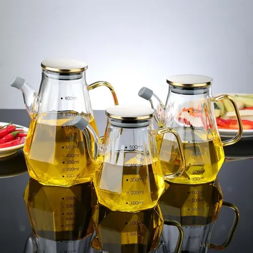 روغن ریز پیرکس مدل الماسی درب طلایی 500 میل
