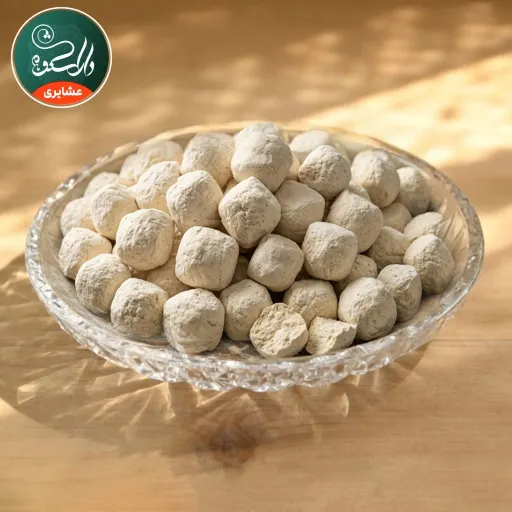 کشک نرم(تر) بزی گوسفندی عشایری خالص (پرچرب،کم نمک،تازه) وزن بسته بندی 1000گرمی