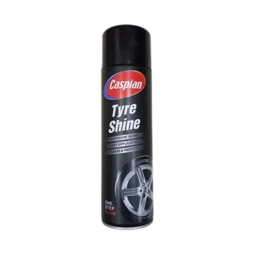 اسپری براق کننده لاستیک کاسپین مدل FOAM حجم 500 میلی لیتر