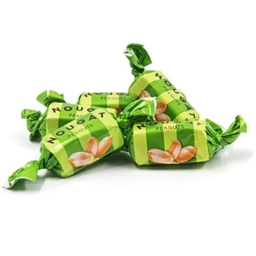 شکلات لوکس پذیرایی نوقات (کندی نات سبز)روشن ROSHEN با مغز بادام زمینی ساخت اوکراین 500 گرمی