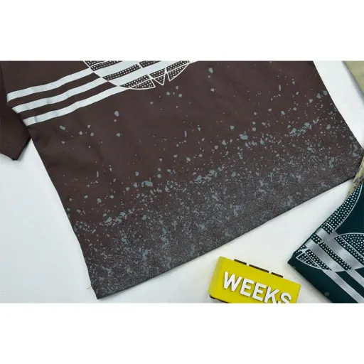 تیشرت پسرانه آدیداس یقه گرد پنبهای طرح پشت چاپ دار گزینه ها سایز 13تا14سال(سایز65) | مشکی