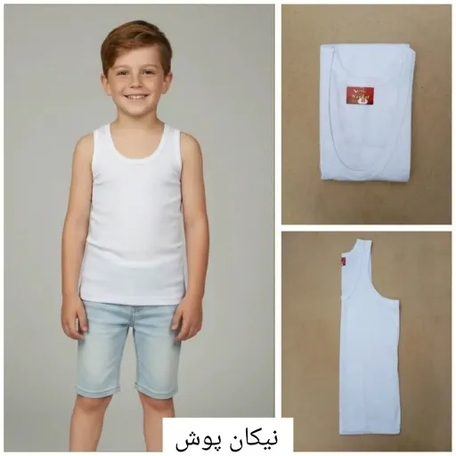 زیرپوش رکابی پسرانه سایز 33