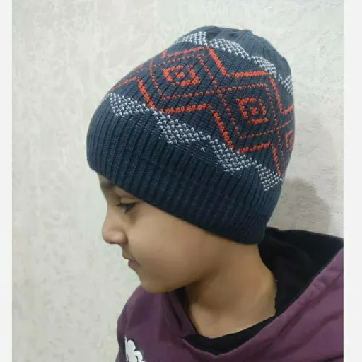 کلاه بچه گانه جنس بافت مناسب 3 تا 8 ساله کلاه اسپرت بافت   مدل بچه گانه