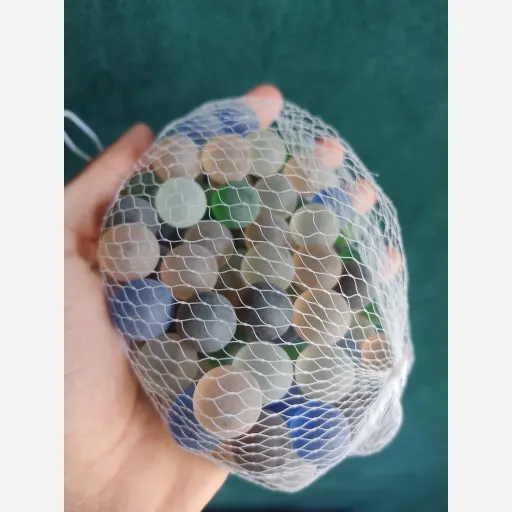 تیله شیشه ای جهان مدل پاستیلی بسته 100 عددی