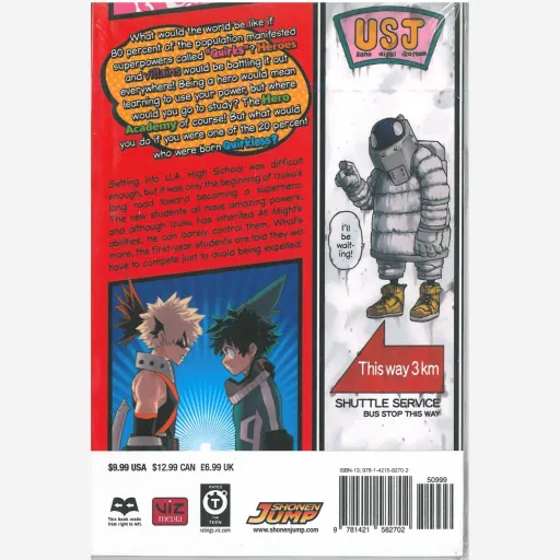 کتاب مانگا ( کمیک ) به زبان انگلیسی (3 MY HERO ACADEMIA) / کوهی هوریکوشی