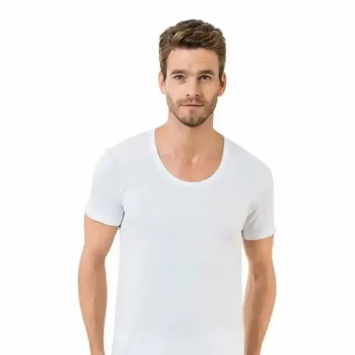 زیرپوش مردانه آستین دار نخ پنبه کوین سایز XXL