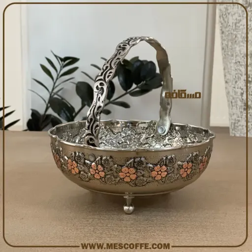 سبد مسی 3 پایه الماستراش(گل سرخ/کد1961)