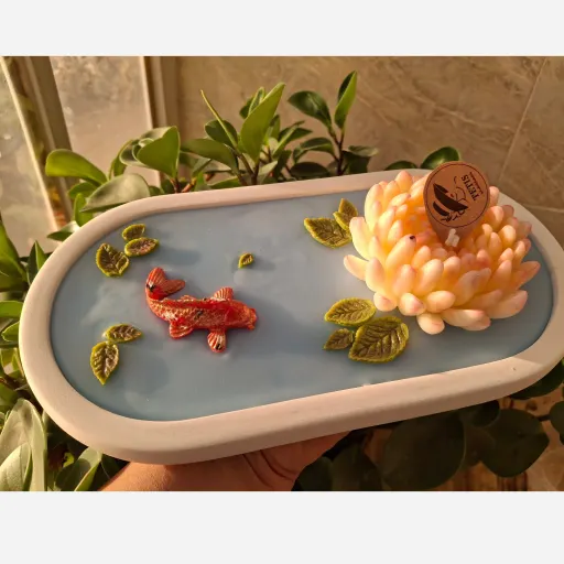 شمع مدل برکه ژاپنی 