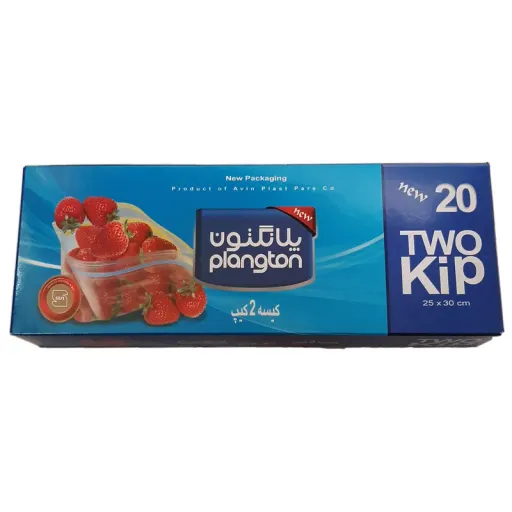 کیسه زیپ دار پلانگتون کد N20 بسته 20 عددی رنگ بی رنگ مات