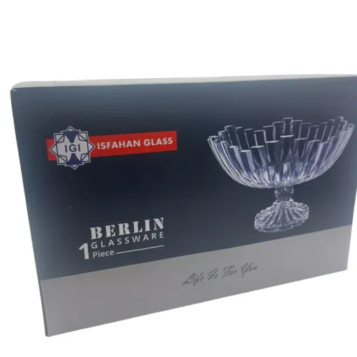 میوه خوری شیشه و بلور اصفهان مدل برلین رنگ بی رنگ شفاف