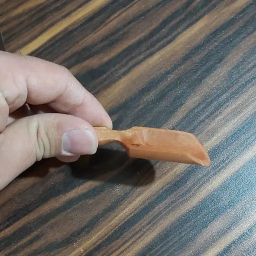 سرطاس پیمانه چوبی کوچک 7cm بسته 4تایی تخت نصفه (پیمانه ادویه)بسته 4 عددی قاشق ادویه