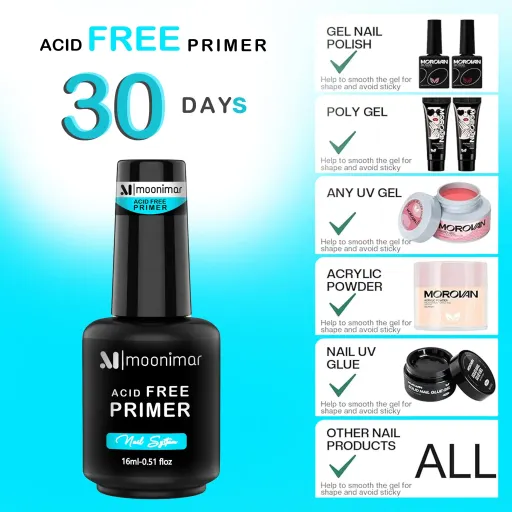 پرایمر کاشت ناخن مونیمار مدل ACID FREE حجم 16 میلیلیتر