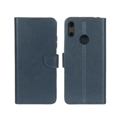 کیف موبایل چرمی جاکارتی و محافظ لنزدار KRF درجه یک هواوی مدل Huawei Y6 (2019) / Y6 Prime (2019) / Y6s / Honor 8a رنگ مشکی