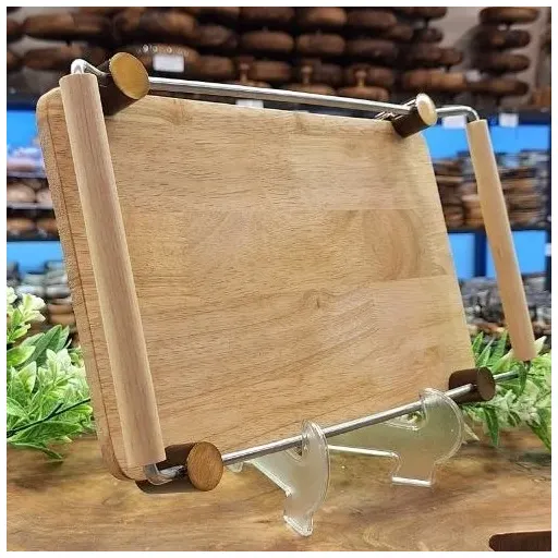 سینی چوبی رابر با دسته های فلزی