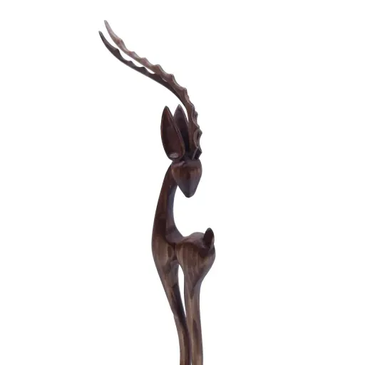 مجسمه چوبی غزال کوچک