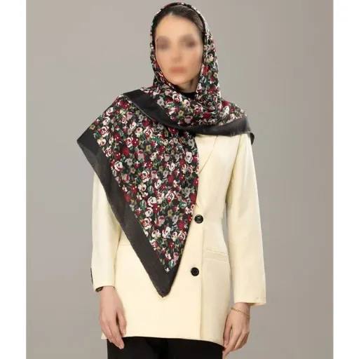روسری بهاره گارزا دور دست دوز (A0080)