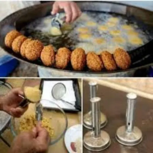 قالب فلافل زن سایز کوچک کشویی فنری  قطر 5cm