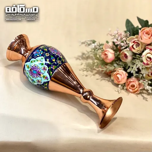 گلدان مس و پرداز(سایز 25/کد 369)