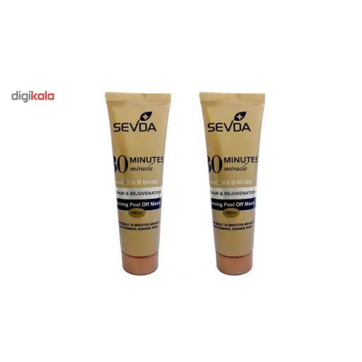 ماسک طلا صورت سودا مدل Repair And Rejuvenation حجم 100 میلی لیتر بسته 2 عددی