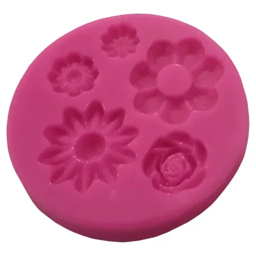 قالب دسر مدل مولد میکس گل b رنگ صورتی