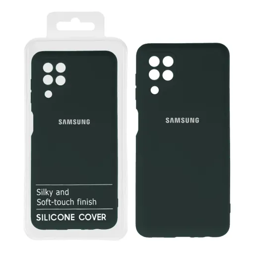 قاب سیلیکونی محافظ لنزدار سامسونگ مدل Galaxy A22 4G / M32 4G / F22 رنگ یاسی