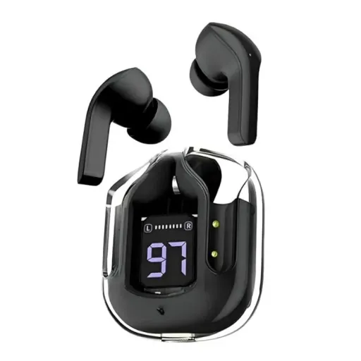 هندزفری ایرپاد بی سیم طرح شیشه ای مدل Ultrapods Max رنگ مشکی