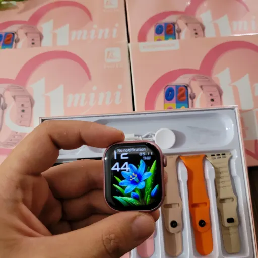 ساعت هوشمند KW87 mini هفت بند ورژن 2026 تمام صحفه اورجینال